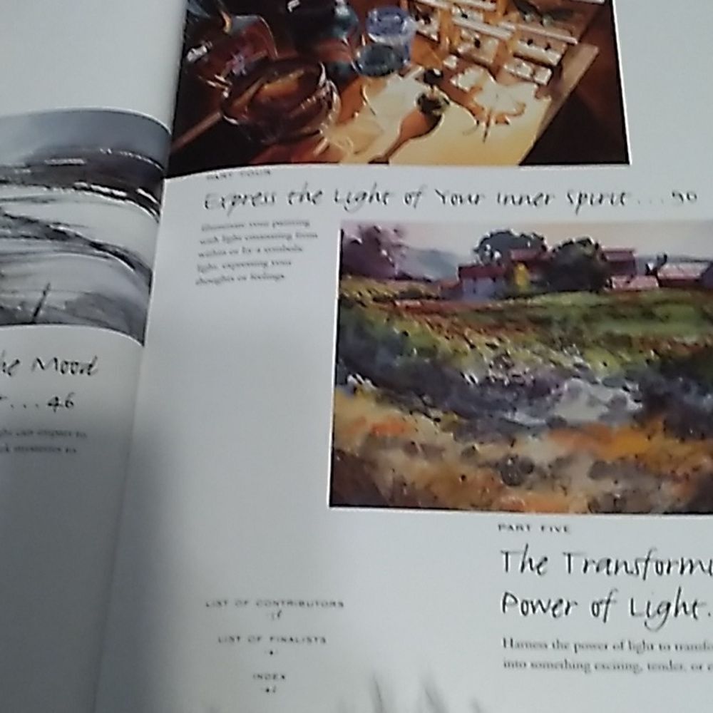 SPLASH 4 the spendlor of light hardcover artist watercolor coffeetable book - Picture 5 of 13